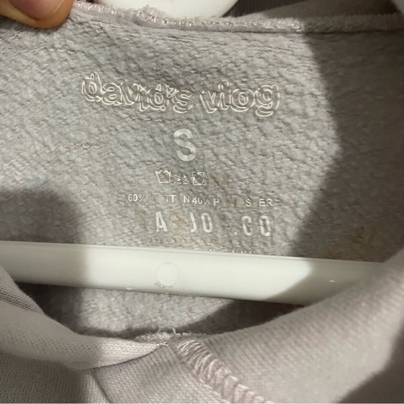 David Dobrik David’s Vlog Mens Pullover Hoodie Size Small Faded Pink - Picture 3 of 5